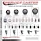 Service Caster 5'' Maroon Poly Wheel Swivel Bolt Hole Caster Set with 2 Posi Lock Brakes, 4PK SCC-BH20S514-PPUB-MRN-PLB-2-S-2 - alternate 6